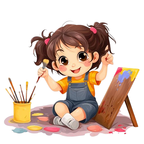 Child painting